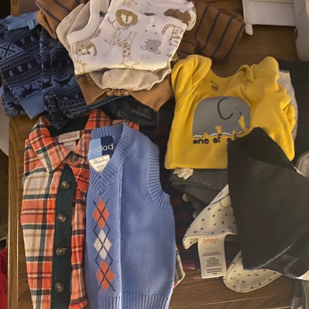 Bundle newborn baby boy clothes size 0-3 months